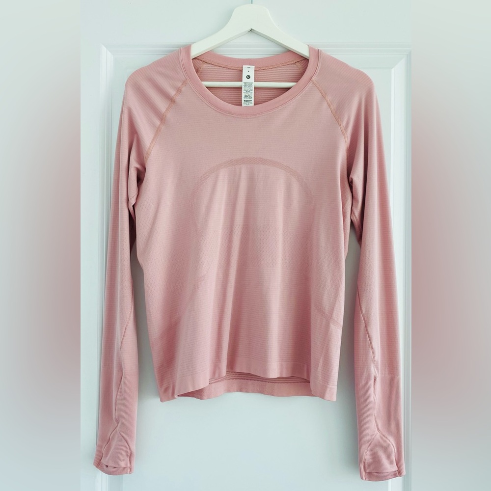 Lululemon Pink Haze Swiftly Tech Long-Sleeve Shirt 2.0 *Waist Length